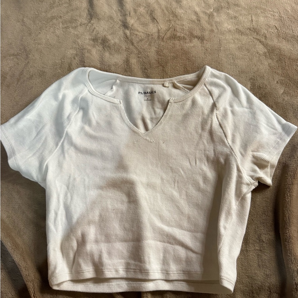 PacSun White Crop Top